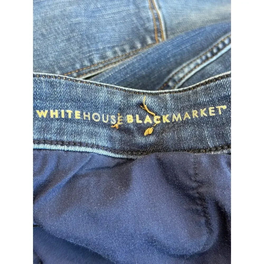 WHBM Women’s Distressed Flare Leg Jeans Sz 14 - Picture 11 of 13